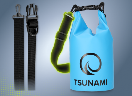 Worek wodoodporny TSUNAMI 5 litrów - niebieski Worek wodoodporny TSUNAMI 5 litrów - niebieski - zdjęcie poglądowe 3