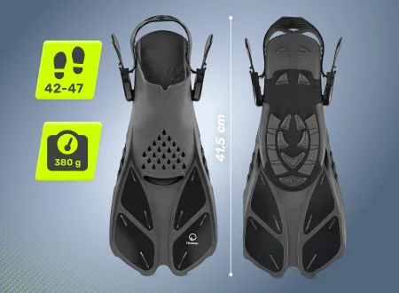 Płetwy do pływania nurkowania S/M TSUNAMI Płetwy do pływania TSUNAMI - rozmiar 38-42 - zdjęcie poglądowe 1