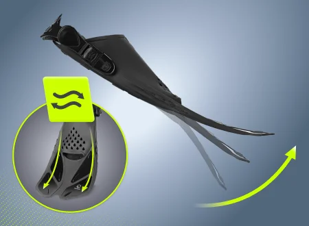 Płetwy do pływania nurkowania S/M TSUNAMI Płetwy do pływania TSUNAMI - rozmiar 38-42 - zdjęcie poglądowe 5