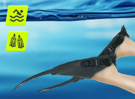 Płetwy do pływania nurkowania S/M TSUNAMI Płetwy do pływania TSUNAMI - rozmiar 38-42 - zdjęcie poglądowe 3