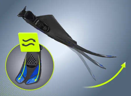 Płetwy do pływania nurkowania S/M TSUNAMI Płetwy do pływania TSUNAMI - rozmiar 38-42 - zdjęcie poglądowe 3