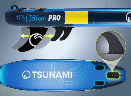 Deska SUP TSUNAMI PRO T13 Deska SUP TSUNAMI PRO T13 350 cm - zdjęcie poglądowe 5