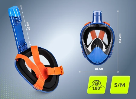 Maska do nurkowania pełnotwarzowa TSUNAMI - rozmiar S/M Maska do nurkowania pełnotwarzowa TSUNAMI - rozmiar S/M - zdjęcie poglądowe 4