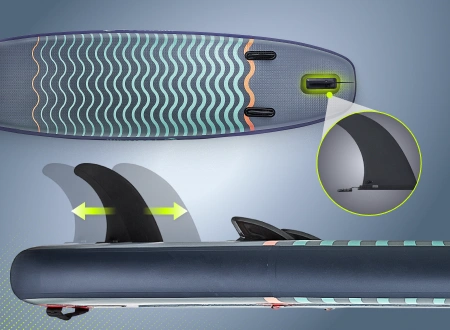 Deska SUP TSUNAMI Wave T03 Deska SUP TSUNAMI Wave T03 350 cm - zdjęcie poglądowe 5