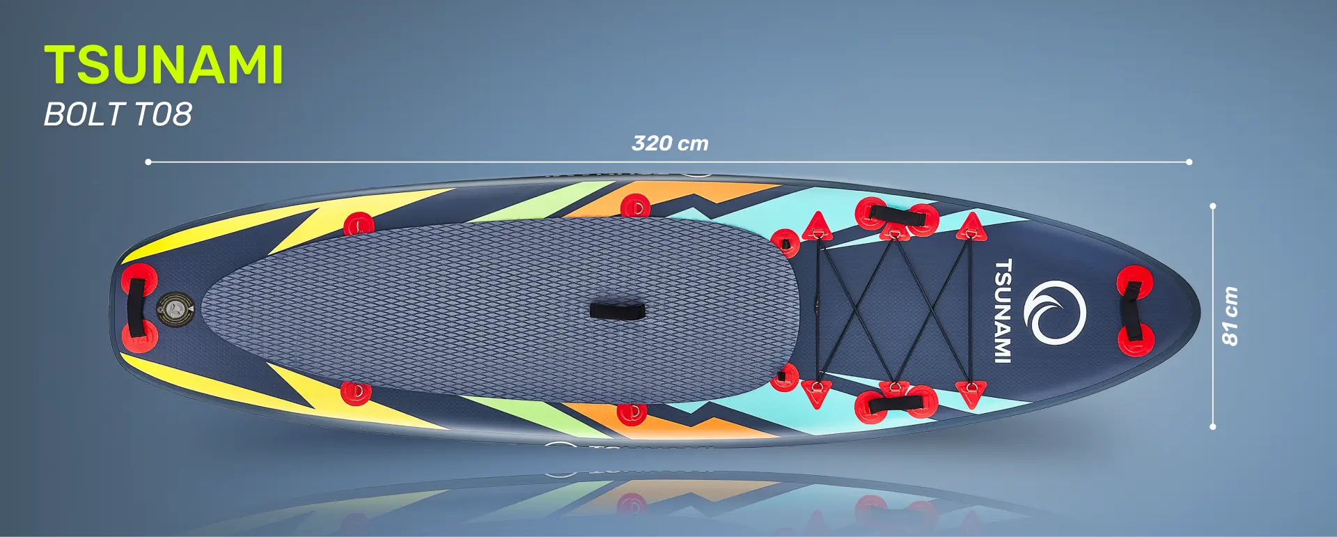 Deska SUP TSUNAMI Bolt T08 specyfikacja