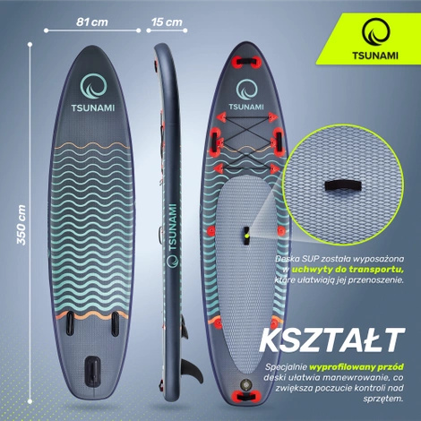 Deska SUP TSUNAMI Wave T03 350 cm