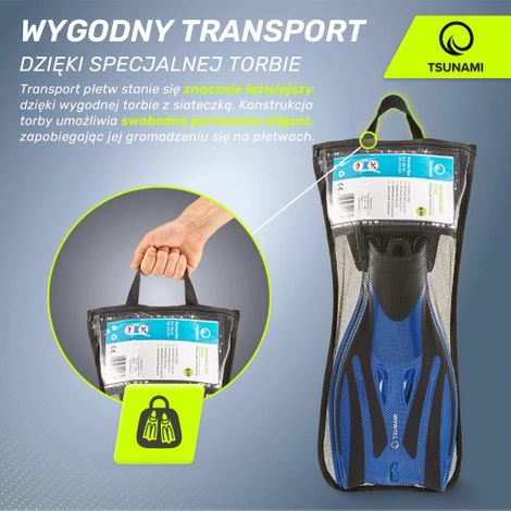 Płetwy do nurkowania dla dzieci rozmiar 33-37