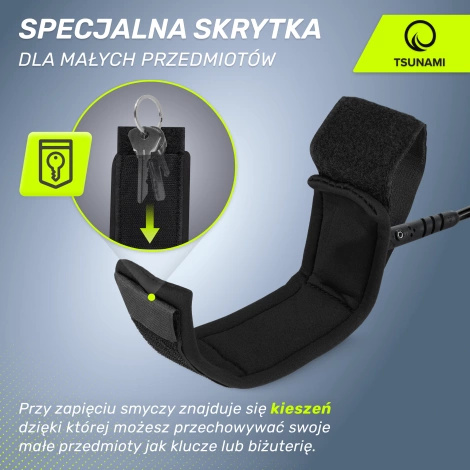 Linka bezpieczeństwa do deski SUP-Leash 3 m - zielona