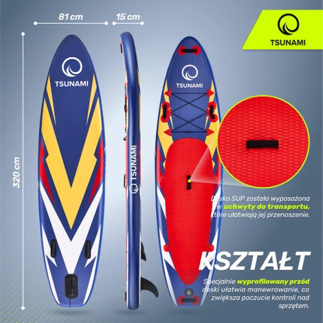 Deska SUP TSUNAMI Bolt T07 320 cm