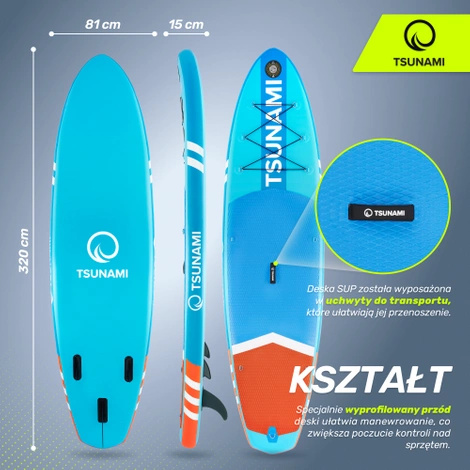 Deska SUP TSUNAMI Lagoon T02 320 cm