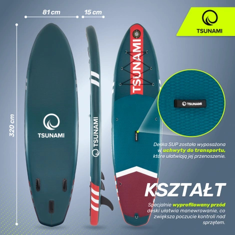 Deska SUP TSUNAMI Lagoon T01 320 cm