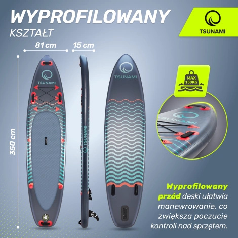 Deska SUP TSUNAMI Wave T03 350 cm
