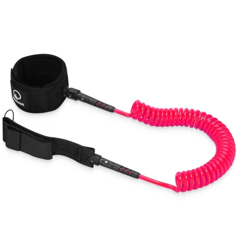 Linka bezpieczeństwa do deski SUP-Leash 3 m - różowa