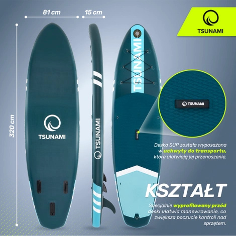 Deska SUP TSUNAMI Lagoon T00 320 cm